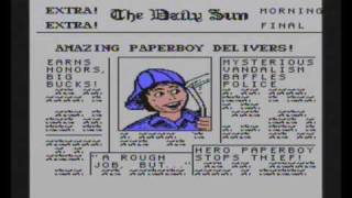 Paperboy Intro Nintendo NES NTSC Version [upl. by Hako8]