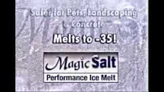 Magic Salt Eco Friendly Snow Removal Safe for Pets More Cost Effective than Rock Salt [upl. by Novaj67]