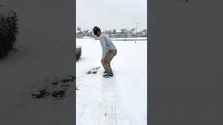 Snow Skate Hill Bomb snowskate [upl. by Ecitnerp525]