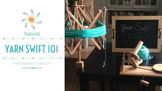 How to Use a Yarn Winder amp Swift  Yarn Winder and Yarn Swift 101 [upl. by Llevol]