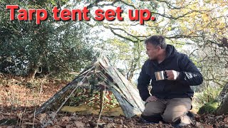 Tarp tent set up and failed improvements Sometimes dont fix whats not broken [upl. by Hyacinthe]