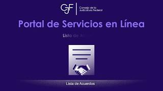 ¿Cómo consultar la lista de acuerdos del Poder Judicial de la Federación [upl. by Ynnohj]