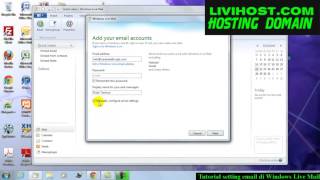 Tutorial setting email di windows live mail [upl. by Norra995]