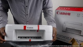 CANON PIXMA TS3151 UNBOXING AND COMPREHENSIVE TOUR OF STYLISH FUNCTIONAL amp HIGH QUALITY PRINTER [upl. by Magree241]