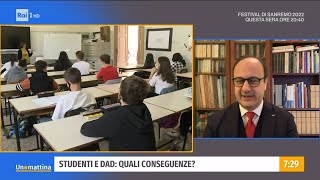 Nuove regole covid e scuola  Unomattina 03022022 [upl. by Llabmik470]