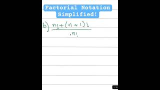 Factorial Notation Explained maths algebra shorts [upl. by Xylina219]