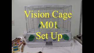 Vision Cage M01 Bird Cage Set Up [upl. by Yanetruoc]