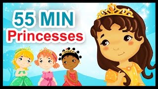 Les petites princesses  55 min de comptines et chansons  Titounis [upl. by Yltnerb]