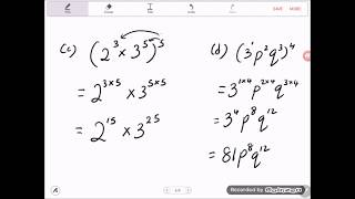 Bab 1 Matematik tingkatan 3 kssm 12B Hukum Indeks Pembahagian dan Dikuasakan [upl. by Llehsim]