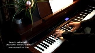 Shingeki no Kyojin ED  Utsukushiki Zankoku na Sekai Piano [upl. by Joan307]