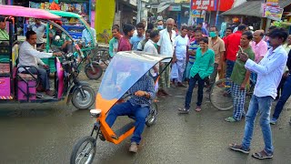 Public Reaction On Homemade Solar Electric Bike [upl. by Hunfredo911]