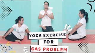 Yoga Exercises For Gas And Acidity Yoga Exercise For Women At Home Constipation [upl. by Nomihs999]