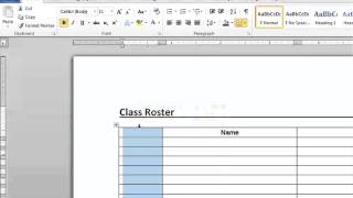 How to Insert a Series of Numbers in a Microsoft Word Table  Microsoft Word Doc Tips [upl. by Nowell584]