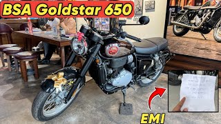 All New BSA Goldstar 650 Review in Hindi Mileage  On Road Price  With EMI [upl. by Carli]