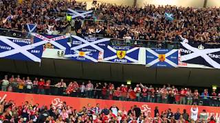 Flower of Scotland  Tartan Army  Poland v Scotland Warsaw [upl. by Icul]