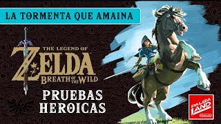 The Legend of Zelda Breath of the Wild  Pruebas heroicasLa tormenta que amainaSantuario de Hakot [upl. by Akienaj]