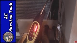 How to FIND a REFRIGERANT LEAK in an AC Unit with an Electronic Leak Detector [upl. by Lull]