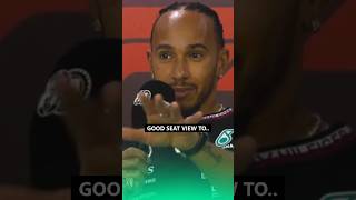 Lewis wants a good seat view to watch Lando amp Max battling 😆 f1 formula1 source F1TV [upl. by Maunsell]