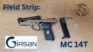 Field Strip Girsan MC 14T 380 Beretta 80 Series Clone w TipUp Barrel [upl. by Atiloj]