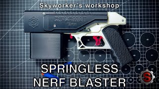 DIPLOMAT — 3D printed springless NURF blaster [upl. by Jorie336]