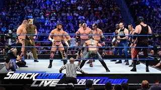 WWE World Title No 1 Contenders SixPack Qualifying Battle Royal SmackDown Live July 26 2016 [upl. by Ytsihc779]