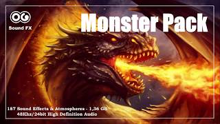 Monster Sound Effect Pack  Preview [upl. by Enytnoel]