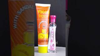 I apply Vicco Turmeric Cream with Gulabjal for Glowing and healthy skin know its benefits shorts [upl. by Ruenhcs]