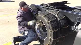 How to put snow chains on dual tires [upl. by Bick]