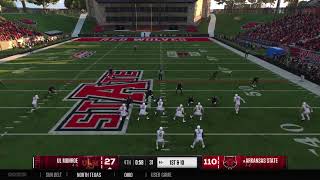 Arkansas State vs UL Monroe week 10 year 3 [upl. by Haggai592]