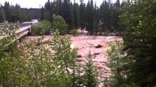 Bragg Creek Flood 2013 House Breaking [upl. by Annavas]