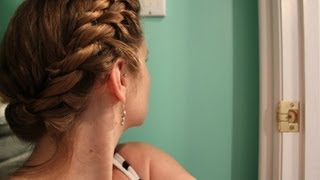 Grecian Rope Twist Crown Braid Inspired by the Philosopher Hypatia [upl. by Rednirah567]