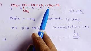 iupac naming of alcohol ll nomenclature class 10 [upl. by Nemraciram]