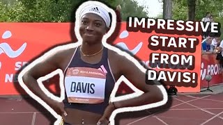 Tamari Davis POWERS To Womens 100m Victory At Gyulai István Memorial 2024 [upl. by Acirej674]