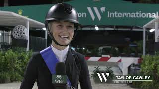 Taylor Cawley Wins WEF Equitation Championship [upl. by Christalle]