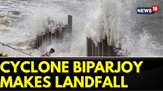 Biparjoy Cyclone Latest News  Over 20 People Reported Injured As Cyclone Biparjoy Makes Landfall [upl. by Engelhart520]