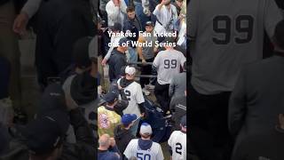 Yankees fans who grabbed Mookie Betts getting kicked out mlb worldseries [upl. by Atikan]