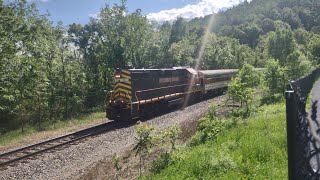 Buckingham Branch X450 excursion train in Afton Virginia [upl. by Otrebide]