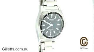 Citizen EcoDrive silver tone mens watch  AW104056E [upl. by Assiram988]