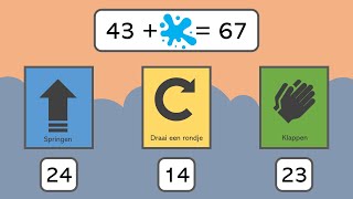 Rekenen  Groep 5  Vleksommen tot 100  Versie 5 [upl. by Yrrem]