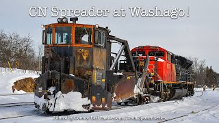 CN Spreader at Washago [upl. by Torin]