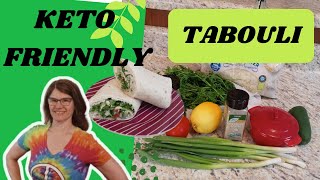 Tabouli Salad Made Keto Friendly ketogenicdiet ketolifestyle ketoeats [upl. by Amaleta]