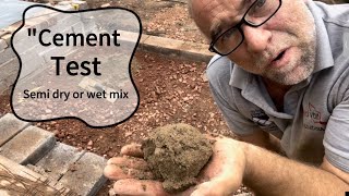 What cement mix SemiDry vs Wet Mix Comparison 🔍quot cement cementtest whichisbest [upl. by Theall]