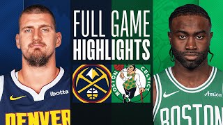 NUGGETS vs CELTICS  NBA ABU DHABI GAMES  FULL GAME HIGHLIGHTS  October 6 2024 [upl. by Brodench129]