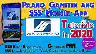 SSS Mobile App Registration  SSS Online Tutorial 2020 [upl. by Analos]