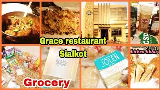 Grace restaurant Sialkot ka yummy foodGrocery from CSD SialkotGolden pearlHerbal shampoo [upl. by Zorina159]