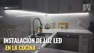 Instalación de luz led en una cocina integral fácil y rápido [upl. by Bodi707]