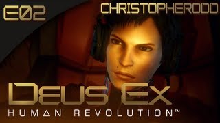 Deus Ex Human Revolution BLIND  E02  Flying on the 800BEE Gameplay Walkthrough [upl. by Netsryk598]