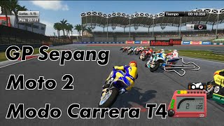 MotoGP 15  Modo Carrera T4  Moto2  GP Sepang [upl. by Nilrem302]