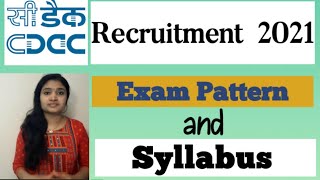 CDAC Syllabus and Exam Pattern CDAC Project Engineer Recruitment latest jobs [upl. by Ocko]