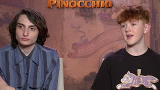 Why Gregory Mann was thrilled to work with Finn Wolfhard in Pinocchio [upl. by Maher]